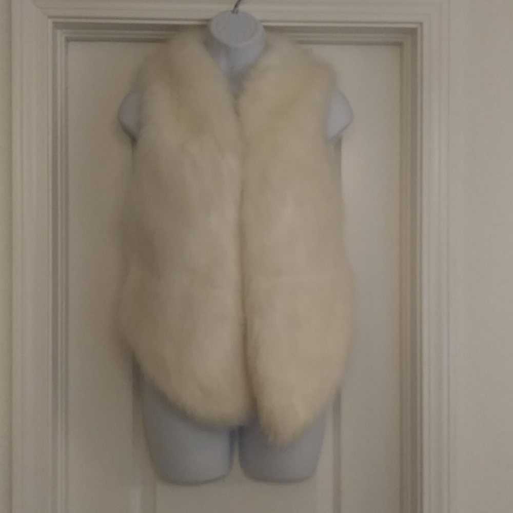 Marciano Cream Faux Fur Vest
